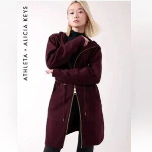 Athleta x Alicia Keys Embrace Jacket // Maroon EUC Size M